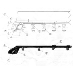 Kit montaj rampe luminoase pe bare longitudinale Skoda Octavia 2
